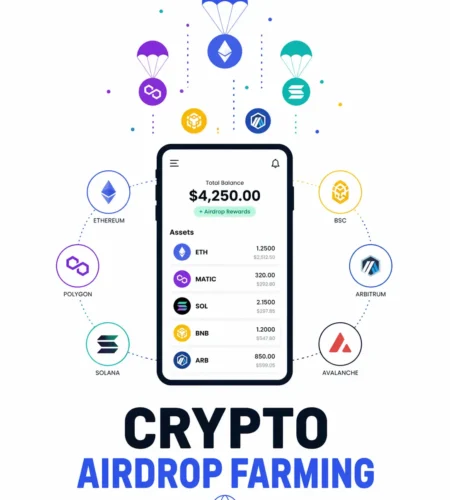 Crypto airdrop farming guide for earning free tokens in 2026